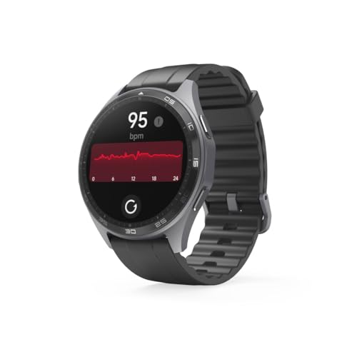 Hama | Reloj Inteligente 1.43" (Smartwatch Resistente al Agua IP68, GPS, análisis sueño, frecuencia Cardiaca, Monitor de hasta 100 Actividades, Pantalla táctil) Azul