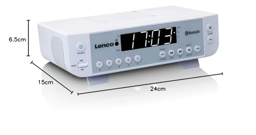 Lenco KCR-100 UKW Radio de Cocina con Bluetooth® Blanco