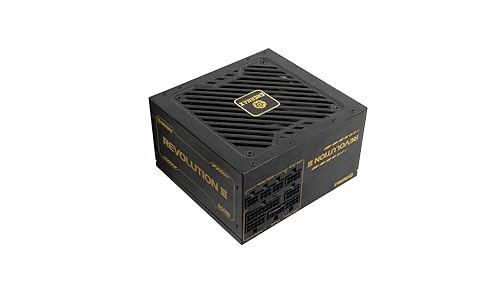 ENERMAX Revolution III 850 W | Fuente de alimentación ATX 3.1 Totalmente Modular | PCIe 5.1 | 80 Plus Gold | Ventilador silencioso FDB de 120 mm | Condensadores 105 °C jap | ERV850G-AHG-MAC