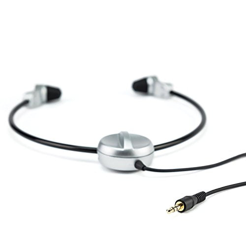 GRUNDIG Swingphone 568 Negro, Plata Intraaural bajo Le Menton Casco - Cascos (Intraaural, bajo El Mentón, con Hilo, 95 DB, 2,4 m, Negro, Plata)