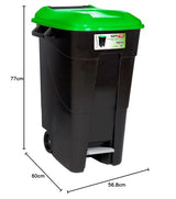 Tayg T-421037 Eco - Contenedor de Residuos Eco , color Verde, 100 L