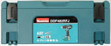 Makita DDF482RFJ drill Negro, Azul 1900 RPM 1,5 kg - Taladro eléctrico (1900 RPM, 1,3 cm, 3,8 cm, 36 Nm, 62 Nm, 600 RPM)
