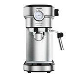 Cecotec Cafetera para Espressos y Cappuccino Cafelizzia 790 Steel Pro. 1350W, Manometro, Sistema Thermoblock, 20 Bares, Modo Auto para 1-2 Cafés, Vaporizador Orientable, 1.1L, Color Acero