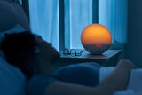 Philips HF3519/01 Despertador de luz con simulación del amanecer, Radio FM y lámpara de lectura, 5 sonidos naturales, Alarma diferida, Blanco