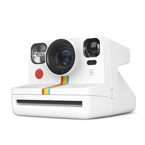 Polaroid Now+ Generation 2 - Paquete de cámara + película (16 Fotos Incluidas), Color Blanco, cámara de película instantánea controlada por aplicación conectada por Bluetooth, 6437