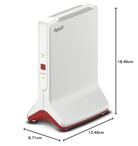AVM Fritz!Repetidor 6000 (WiFi 6 repetidor con Tres Unidades de Radio: 5 GHz (2 x hasta 2400 Mbps) 2,4 GHz (hasta 1.200 Mbps, 2,5 Gigabit LAN y versión en alemán)