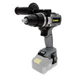 Rodcraft RC9042 - Taladro de impacto inalámbrico de hasta 13 mm, 500-2000 rpm, luz LED, sin batería, sin cargador, en caja de cartón, con mango suave y mango lateral.
