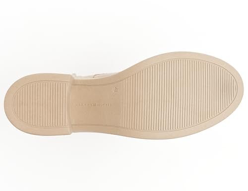 Tommy Hilfiger Botines Mujer Suede Mid Heel Laceup con tacón, Beige (Beige), 39 EU