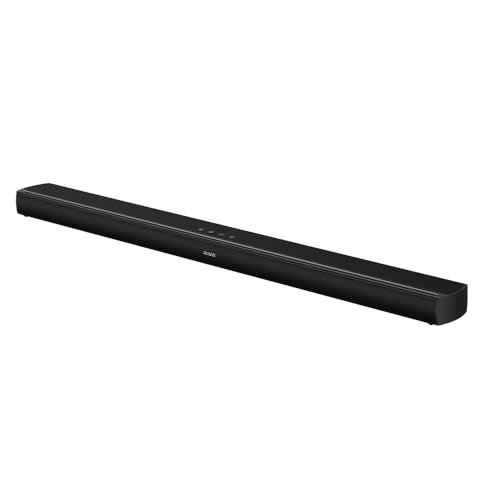 Aiwa Barra De Sonido con Subwoofer Inalámbrico HE-1200SW 2.1 CH con potencia120W RMS. Color Negro