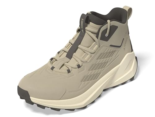 adidas Terrex Trailmaker 2 Mid Leather Hiking Shoes, Zapatos de Senderismo Hombre, Wonder Beige/Wonder Beige/Charcoal, 43 1/3 EU