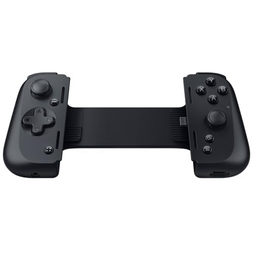 Razer Kishi V2 Pro - Mando de juegos móvil para Android (HyperSense Haptics, Puente Extensible, Carga Passthrough, Audio de 3,5 mm, USB-C, Modo de Mando Virtual) Negro