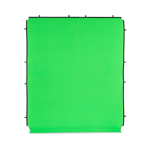 Manfrotto EzyFrame Cubierta de Fondo Colapsable Gran Formato 2 x 2,3 m - Croma Verde/Ultraportátil/Tomas Familiares/Retratos/Posturas de Acción Animadas/Moda/Comercial - LL LB7947