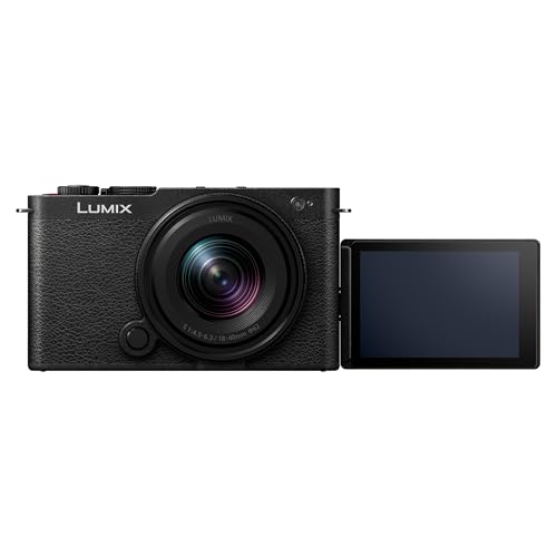 Panasonic Lumix DC-S9NE-K Cámara para Vlog con Fotograma Completo y Puerta Abierta sin Espejo, 24,2 MP, Vídeo 6K/4K, PDAF de 779 Puntos, Negro, con S-R1840 18-40mm S Lente De Cámara