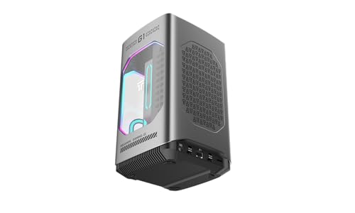 PC Gaming Mini - MEGAMINI G01, Intel® Core™ Intel i9-13900H, 32GB RAM, 1 TB SSD, GeForce RTX™ 4060 Desktop 140w, Windows 11 Home, Watercooled, Gris Oscuro