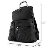 Mandarina Duck MD 20 P10QMTZ4, Mochila para Mujer, Black, 31x35x13 (L x H x W)
