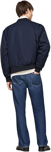 Tommy Hilfiger Cazadora Bomber Hombre Authentic Bomber con Cremallera, Azul (Desert Sky), M