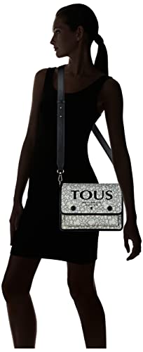TOUS, BANDOLERA M. AUDREE K MINI para Mujer, BEIGE-NEGRO, MEDIANO