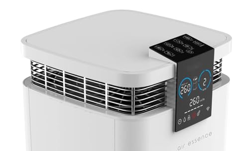 Purificador de Aire Air Essence Cyclone, 115-130m2, CADR 1000m3/h, Blanco, Air Purifier, Esterilización UVC, Neutralizador De Olores, Sensor de purificador aire Contaminantes y Control Remoto