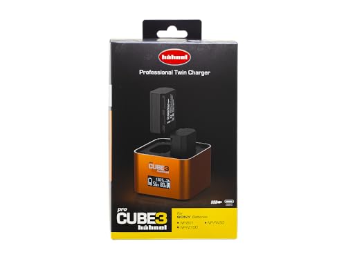 Hähnel - ProCube3 - para Sony - Cargador dúo DSLR - Carga más rápida - Entrada USB Tipo C