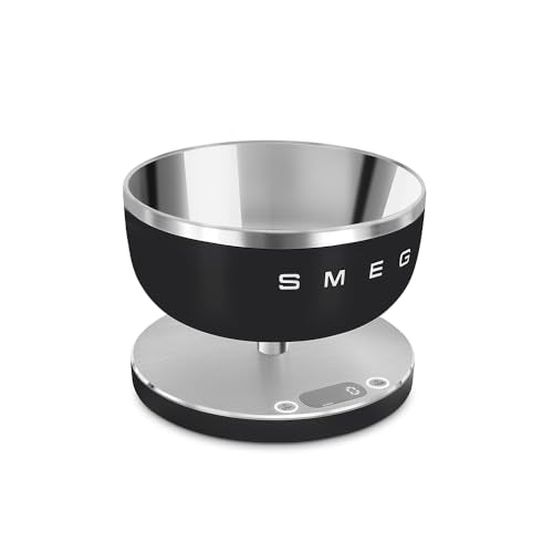 Smeg Báscula de cocina digital 'Negro mate'