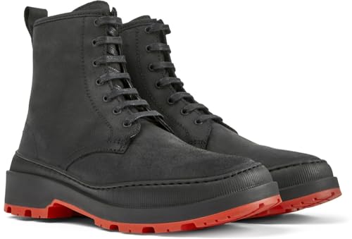 Camper Brutus Trek K400671, Botines con Cordones Mujer, Negro 003, 39 EU