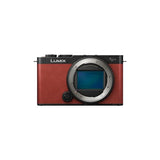 Panasonic Lumix DC-S9E-R Cámara para Vlog con Fotograma Completo y Puerta Abierta sin Espejo, 24,2 MP, Vídeo 6K/4K, PDAF de 779 Puntos, Estabilización Imagen, Angulo Libre, WiFi 5 GHz, Rojo, Cuerpo