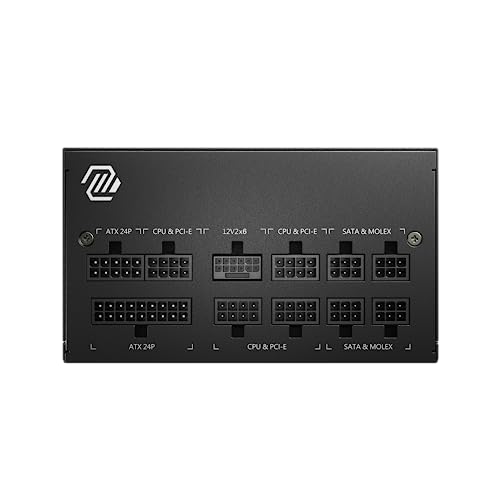 MSI mag 850W Fuente de alimentación 80 Plus Gold - ATX 3.0 PCIe 5.0 Ready - 12VHPWR [mag A850GL PCIE5]