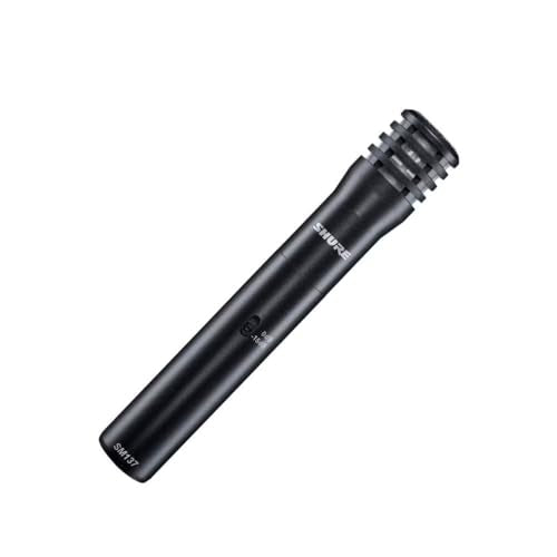 Shure SM137 - Micrófono profesional de condensador cardioide para instrumento con diafragma delgado y preamplificador de Clase A