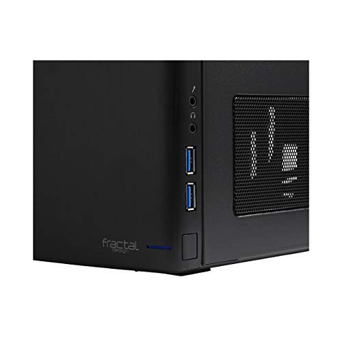 Fractal Design Node 304, Caja de Ordenador de sobremesa para Mini ITX (USB 3.0, 6 Compartimentos internos), Negro