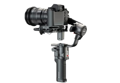 Moza Aircross 3 - Estabilizador de cardán Plegable electrónico de 3 Ejes para cámaras sin Espejo (Carga útil máxima (3,2 kg/7 Libras), Color Negro -Apto para Canon, Sony, Nikon y más cámaras