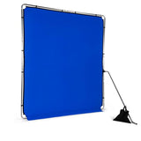 Manfrotto EzyFrame Kit de Fondo Colapsable Gran Formato para Fotografía/Vídeo - 2 x 2,3 m - Croma Azul - Estructura en Aluminio de Montaje Rápido - Incluye Maletín Rígido - Ultraportátil - LL LB7948