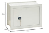 ARREGUI Ideal 5 271350 Caja Fuerte de Empotrar a Pared con Cerradura de Llave | Caja de Seguridad para Casa y Hogar | Fácil de Usar | 30 x 41 x 20 cm | 17 L