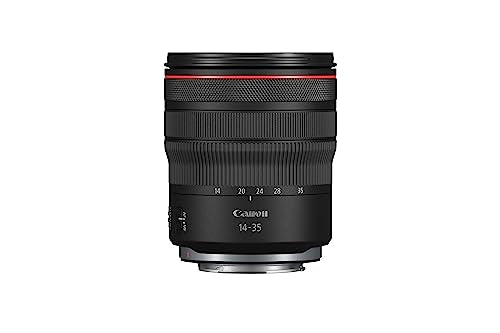 Canon Objetivo Canon RF 14-35 mm F4L Macro IS USM - Lente Zoom Ultra Gran Angular Serie L, Foto Detalle y Cine, Ligero, F4 Constante, Estabilizador óptico 5.5 Pasos, Compatible Sistema EOS R, Negro