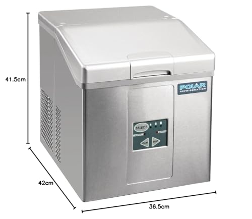 Máquina de hielo de acero inoxidable compacto
