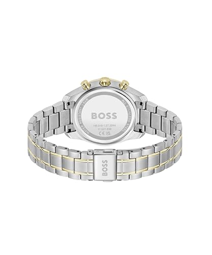 BOSS Reloj Analógico de Cuarzo Multifunción para Mujer Colección Grand Tour Ladies con Correa de Acero Inoxidable Bicolor - 1502766