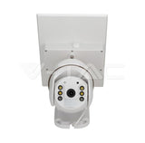 V-TAC HD Smart Solar Energy PTZ Camera With Sensor White Body