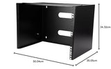 StarTech.com Rack de Pared 8U Panel de Conexiones - 34,93 cm de Profundidad - Armario Rack (19") para Servidores y Equipos de Red Poco Profundos - Rack 8U con Capacidad de carga: 36,3 kg (WALLMOUNT8)