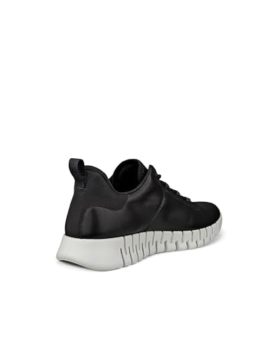 ECCO Gruuv Zapatos para Hombre, Black y Black, 44 EU