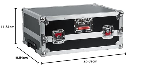 Gator Cases G-TOUR ATA Style Road Case - Ajuste personalizado para mezclador Allen and Heath QU16 con ruedas incorporadas y asa de transporte retráctil; (G-TOURQU16)