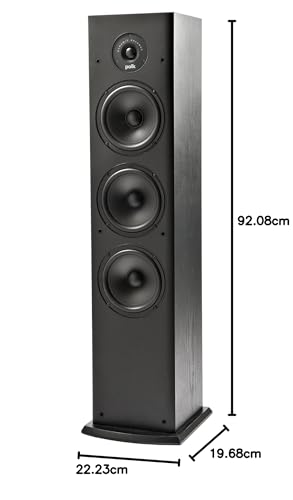 Polk Audio T50 - Altavoz de suelo (4 vías,1 unidad) color negro