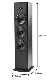 Polk Audio T50 - Altavoz de suelo (4 vías,1 unidad) color negro
