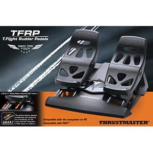 Thrustmaster TFRP - T. Flight Rudder Pedals - Compatible en PC con todos los joysticks del mercado