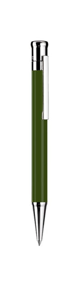 Otto Hutt design04 944208 - Bolígrafo con mango de oliva brillante y elementos de platino, 13,3 cm de largo y un peso de 42,1 gramos