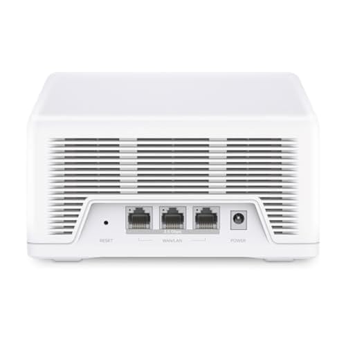 【Nuevo Wi-Fi7】 Mercusys Halo H47BE(2-Pack) - BE9300 Tri-Band Wi-Fi Mesh 7, hasta 9.3 Gbps, Cobertura de hasta 550 m², 3X 2.5G Puertos, fácil config de App | Conecta más de 200 Dispositivos