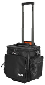 UDG U9981BL/OR Deluxe - Maletín con ruedas para dj (interior de color naranja), color negro