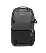Lowepro Fastpack BP 250 AW III - Mochila para Cámara Refelx DSLR Sin Espejo, con Acceso QuickDoor, Compartimento Para Portátil de 13”, Para Cámaras Nikon D850, 300D Ripstop, Color Gris