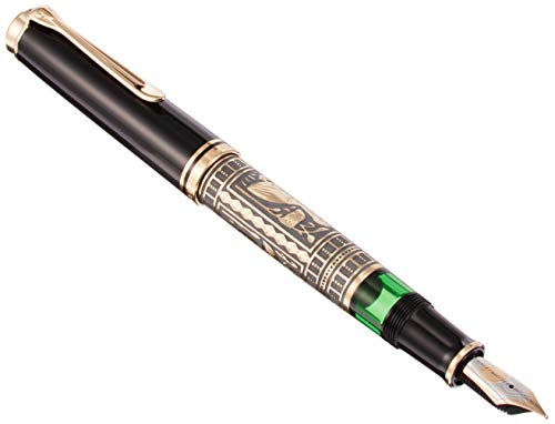 Pelikan M900 Pluma estilográfica TOLEDO 900 plumín EF en estuche regalo. Negro