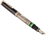 Pelikan M900 Pluma estilográfica TOLEDO 900 plumín EF en estuche regalo. Negro