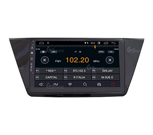 JF-131WTA-XDAB Autorradio de Ajuste Personalizado Compatible con Volkswagen Touran Android GPS Bluetooth WiFi Dab USB Pantalla táctil Full HD 10"