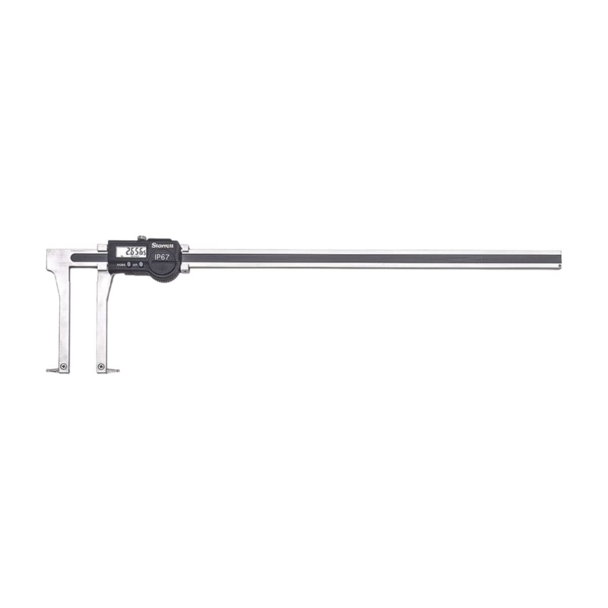 Starrett 5006BZ-14/350 - Llave de ranura electrónica (0 a 14 pulgadas / 0 a 350 mm, resolución de 0,01 mm, salida de datos RS232, acero inoxidable)